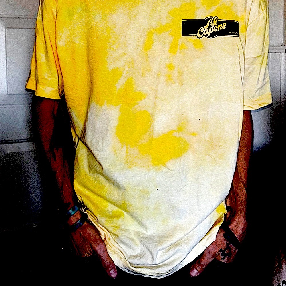 - Rare FERRARI YELLOW BLACK PRINT AMERICAN APPAREL JAPANESE KNIT MOB CAPON… - Picture 2 of 9